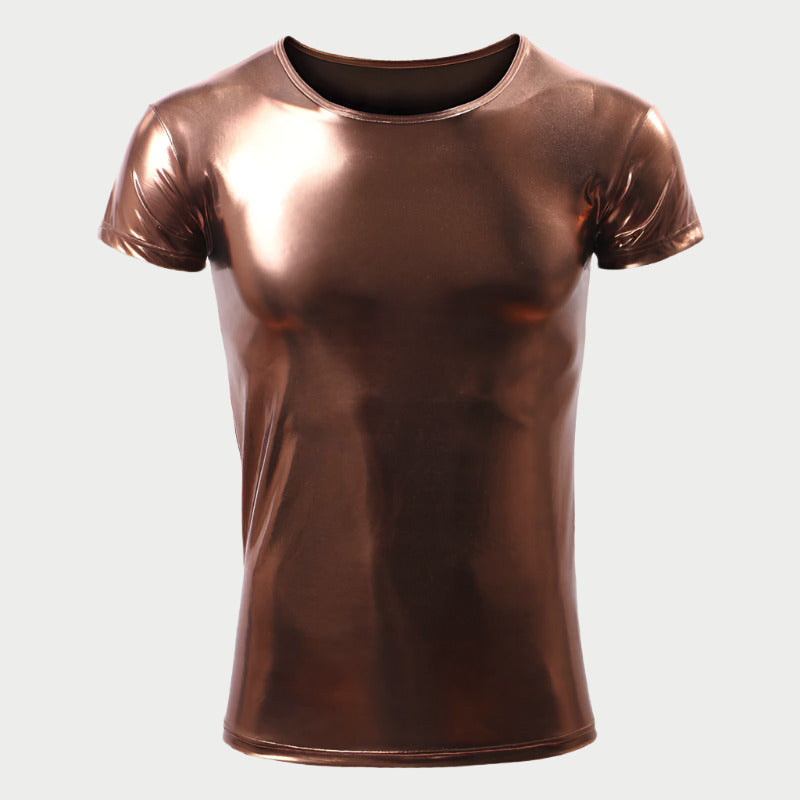 Metallic Shiny Clubwear Tee