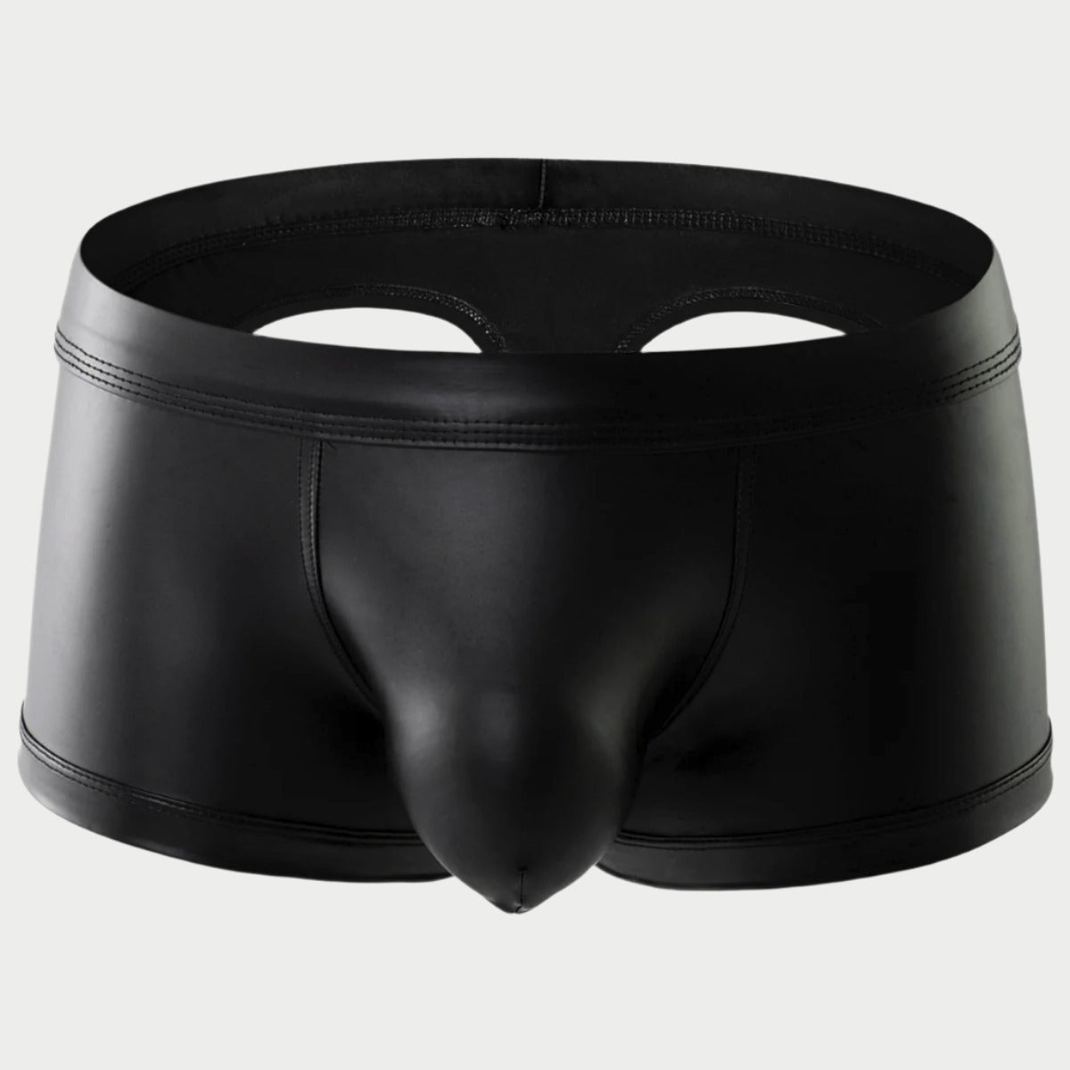 Open-Back Leather Boxer Briefs