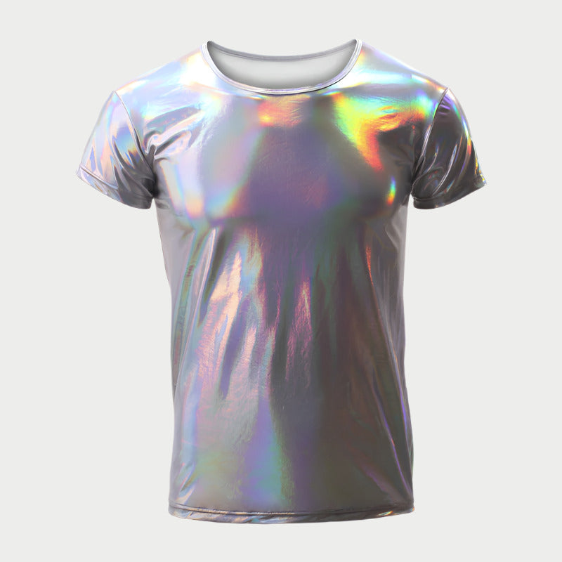 Metallic Shiny Clubwear Tee