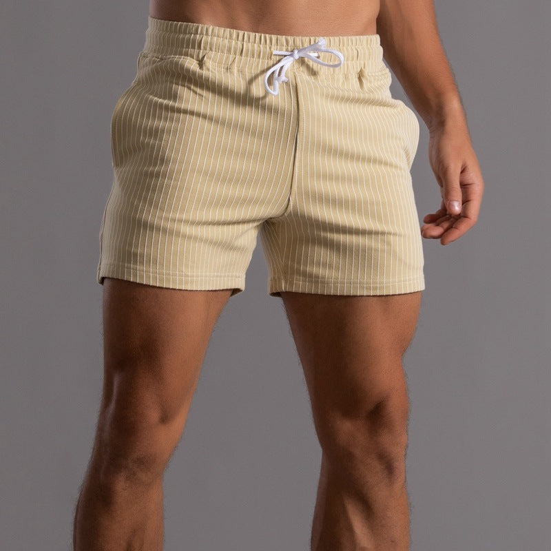 Striped Cotton Shorts