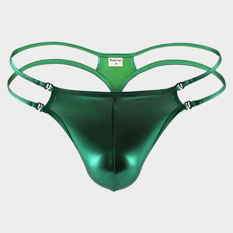 Low Waist Metallic Thong