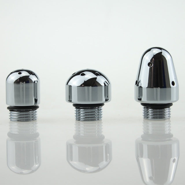 Aluminum Enema Douche Shower Nozzle Set (3 Heads)