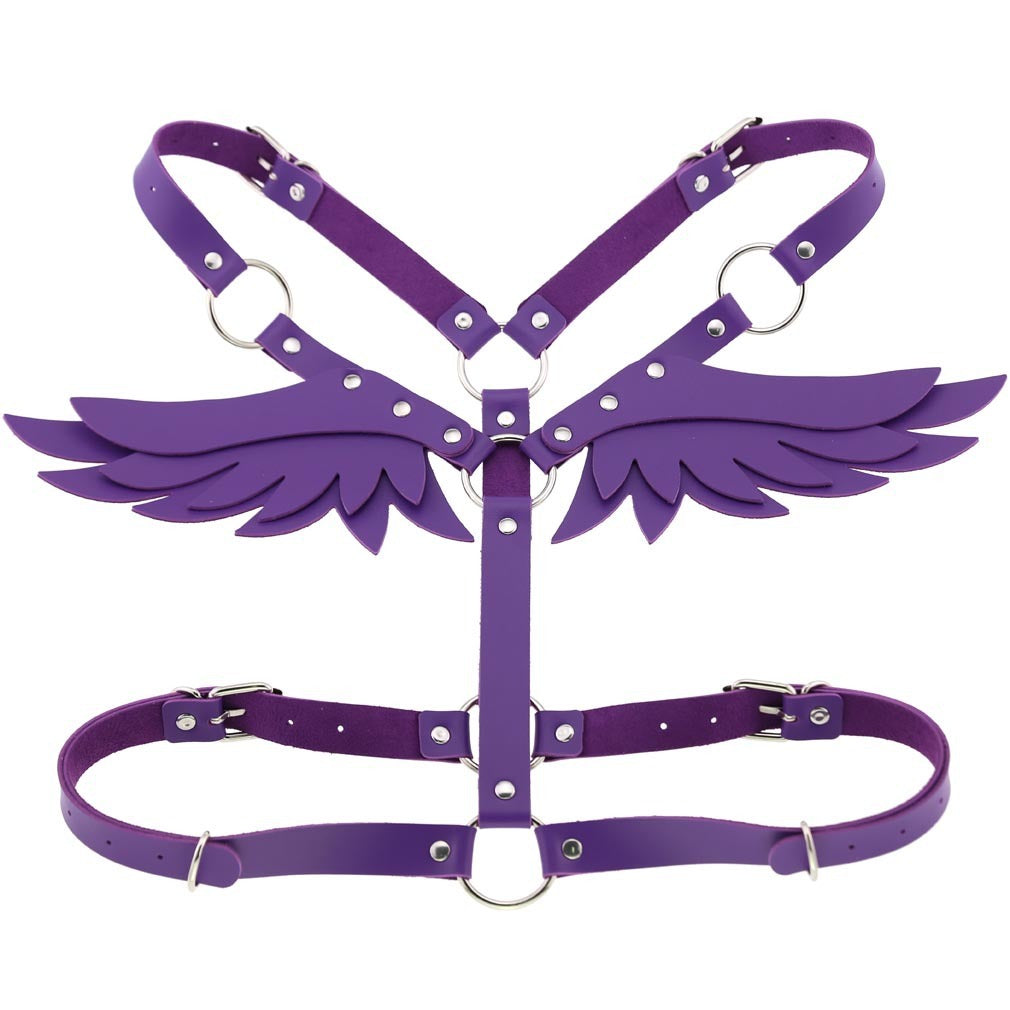 Angel Wings Leather Harness