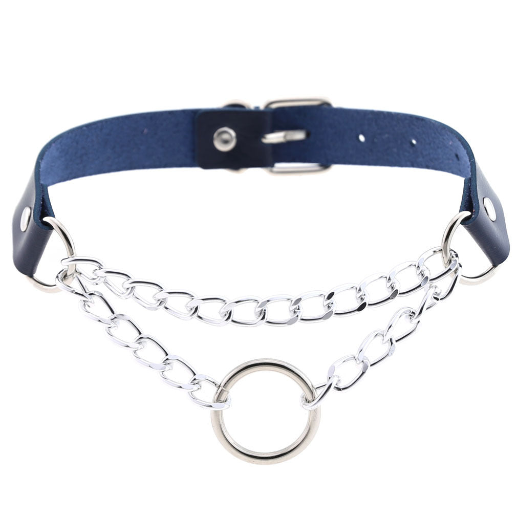 Chained Leather Collar / Choker