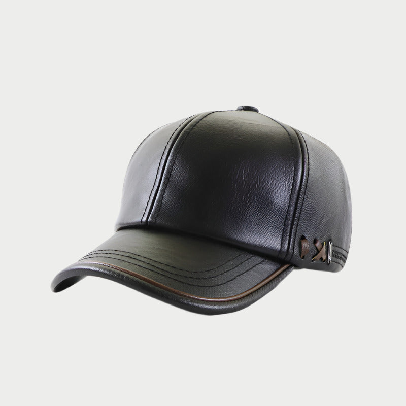 Leather Baseball Cap