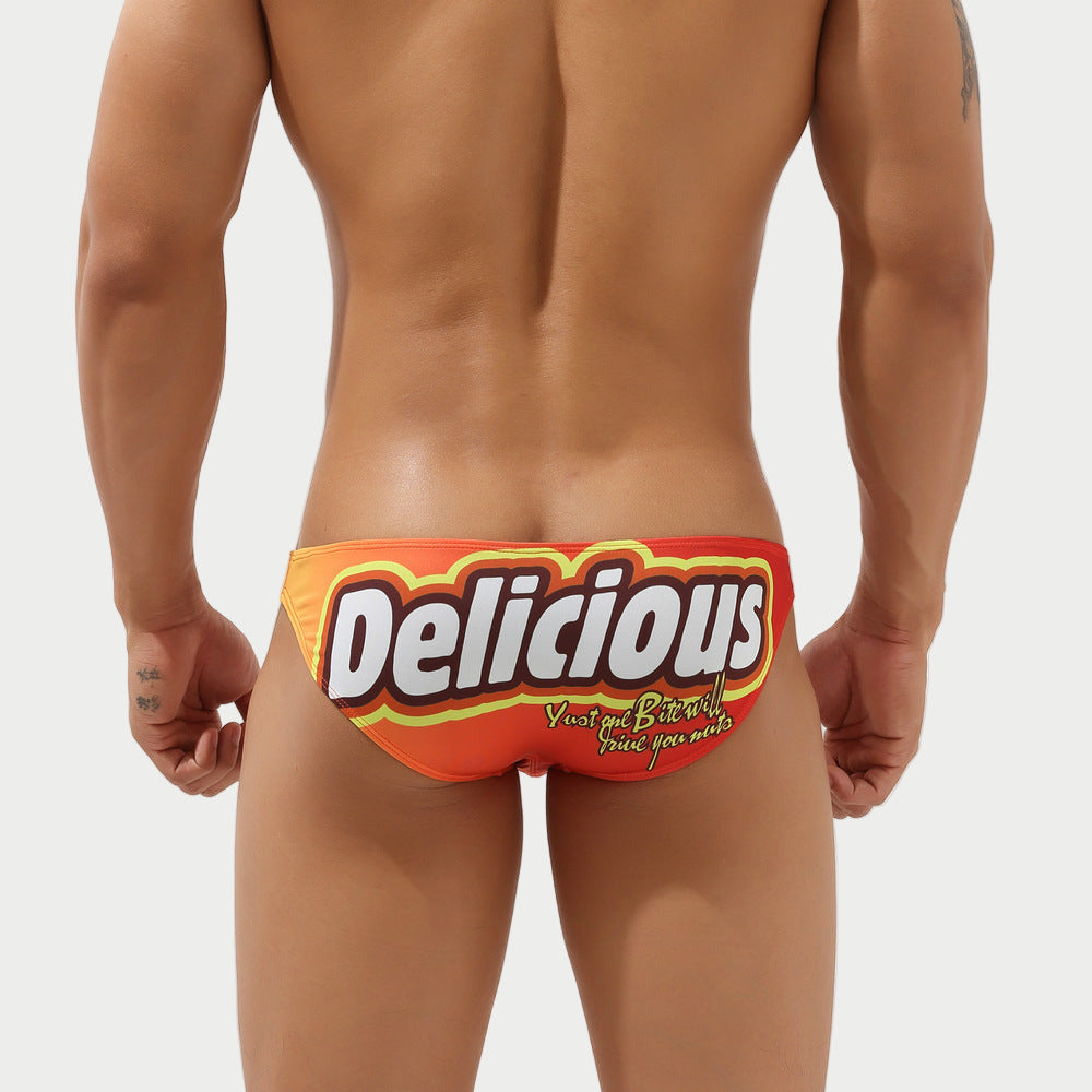 Bold Print Swim Briefs