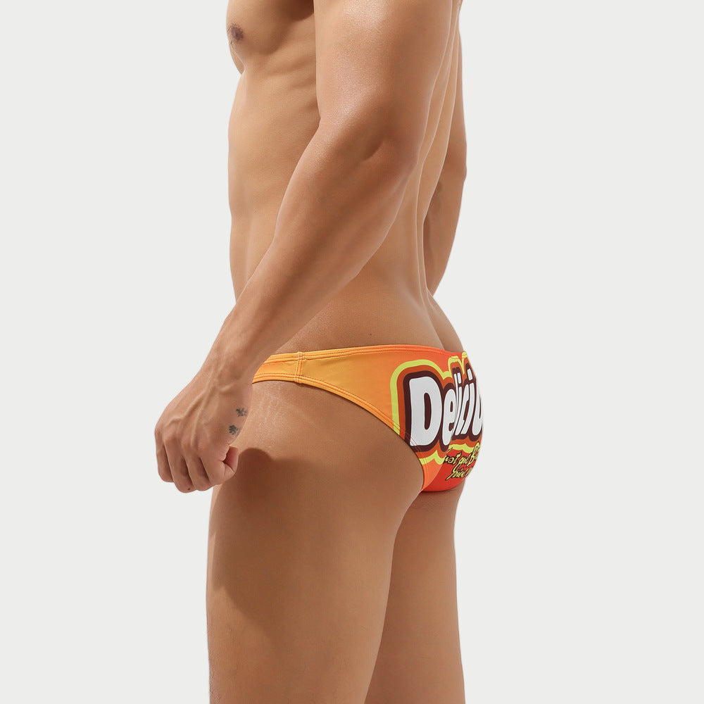 Bold Print Swim Briefs