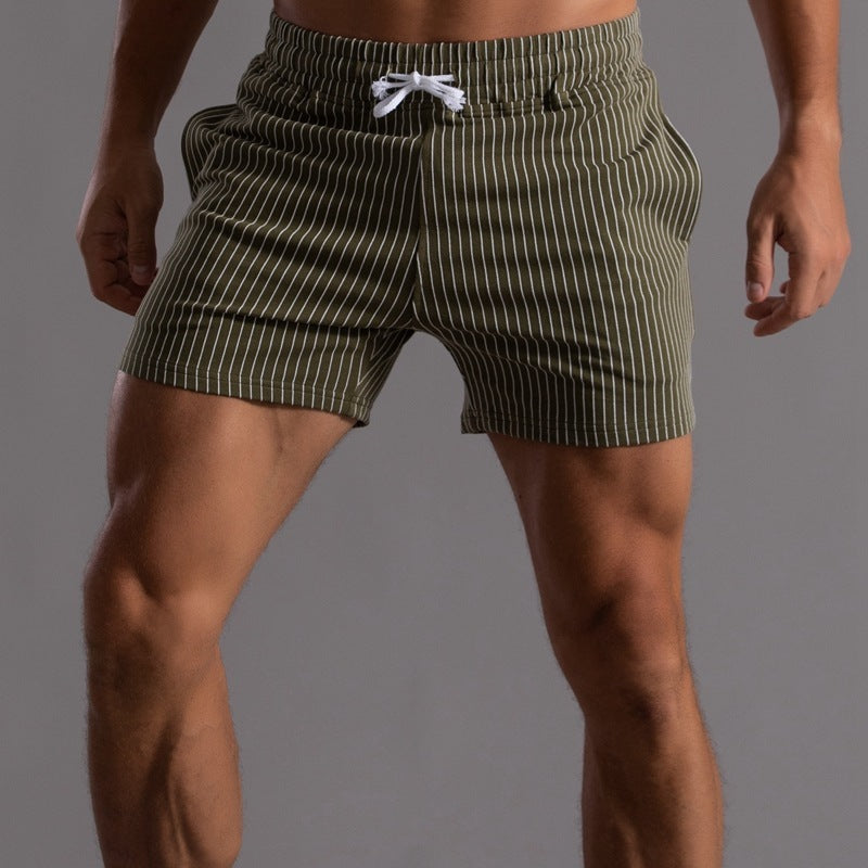 Striped Cotton Shorts