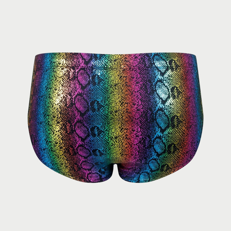 Metallic Snakeskin Bikini Brief