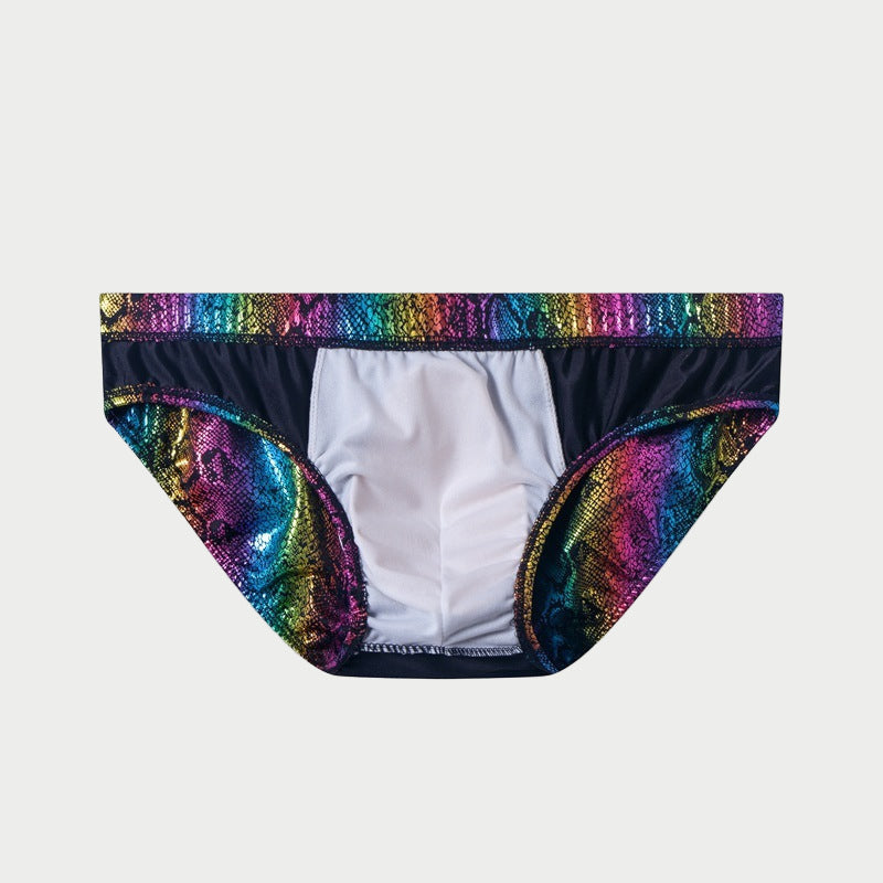 Metallic Snakeskin Bikini Brief