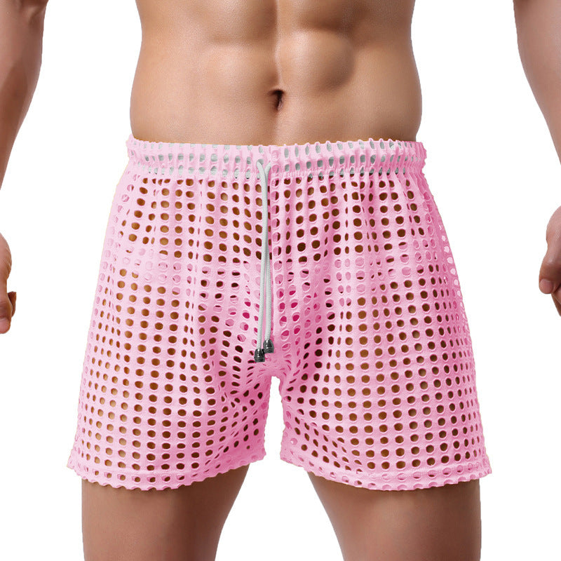 Loose Fishnet Mesh Shorts