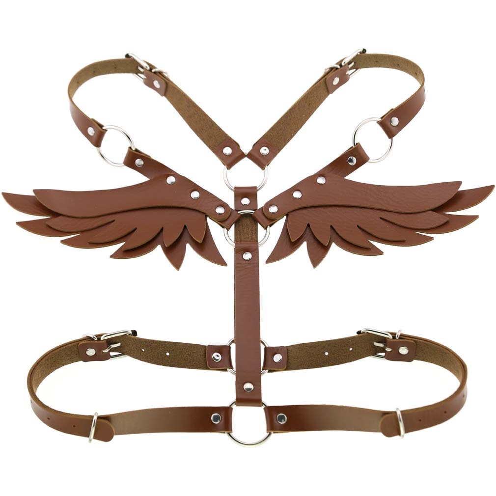 Angel Wings Leather Harness