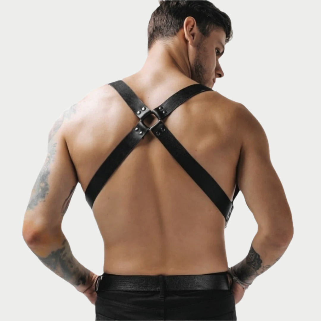 Adjustable Suspender Leather Harness