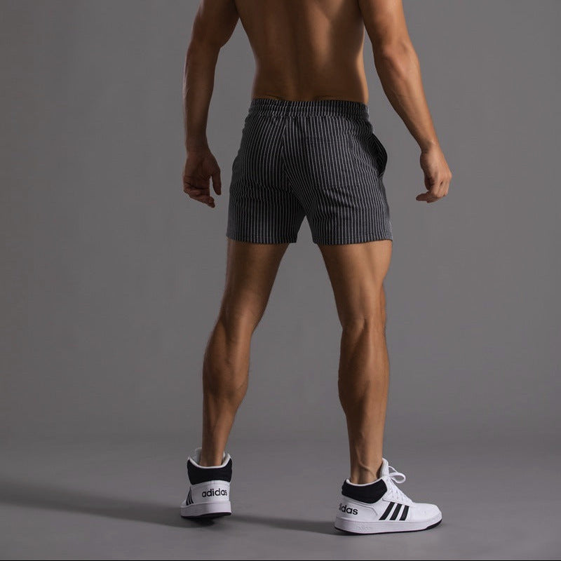 Striped Cotton Shorts