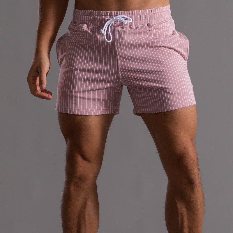 Striped Cotton Shorts