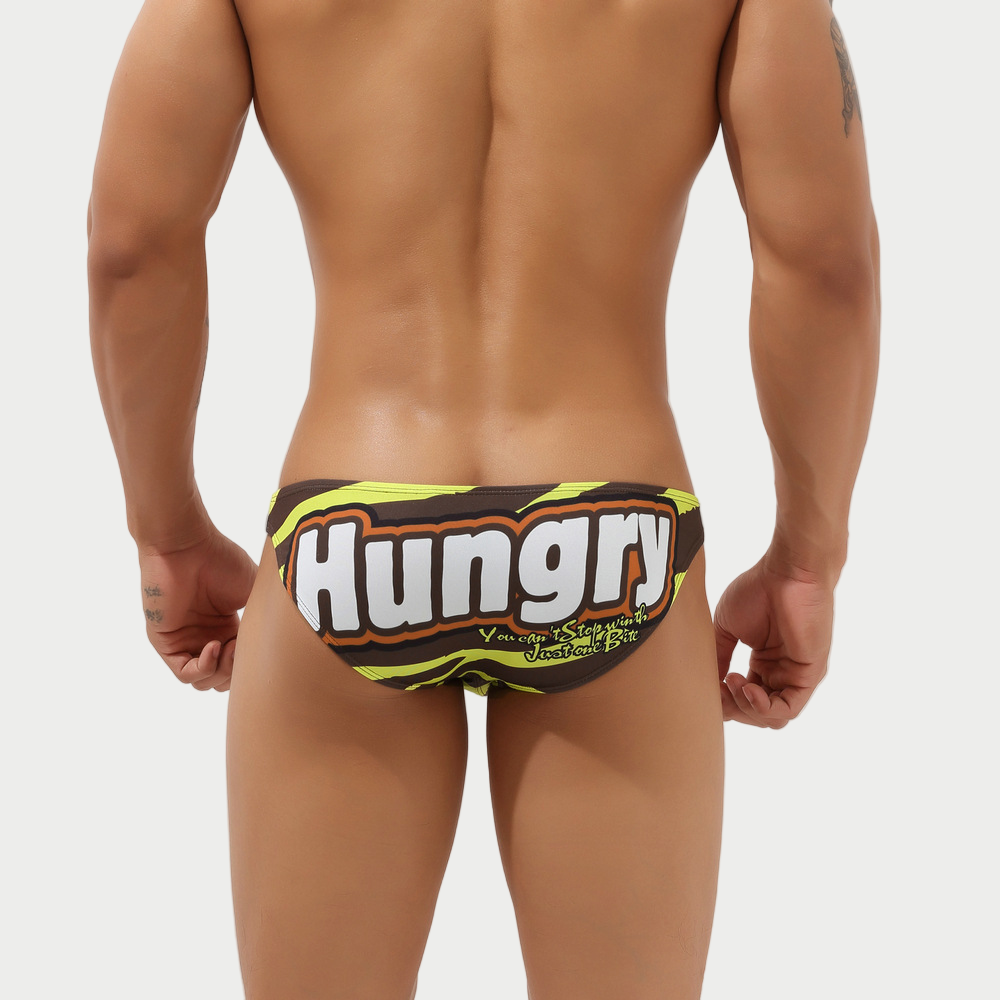 Bold Print Swim Briefs