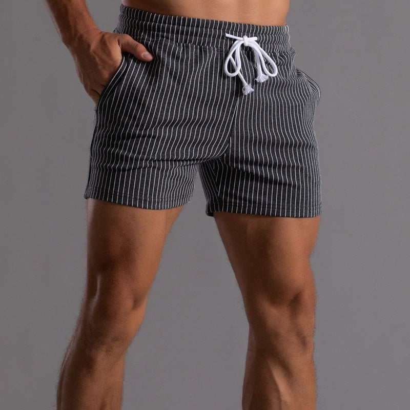 Striped Cotton Shorts