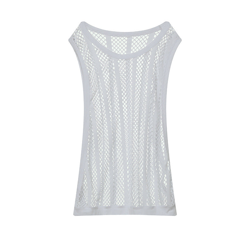 Mesh Striped Tank Top