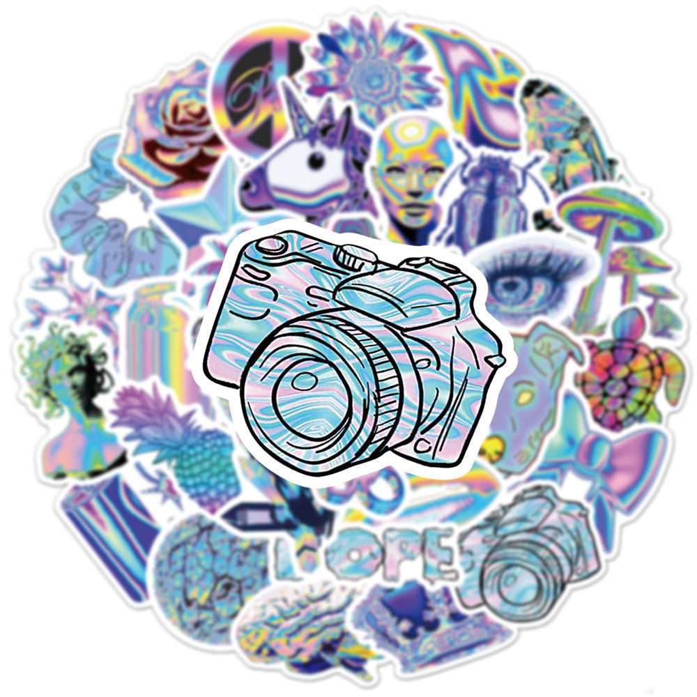 50 Iridescent Stickers