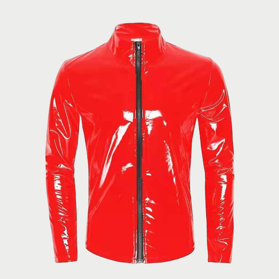 Midnight PVC Zip Jacket