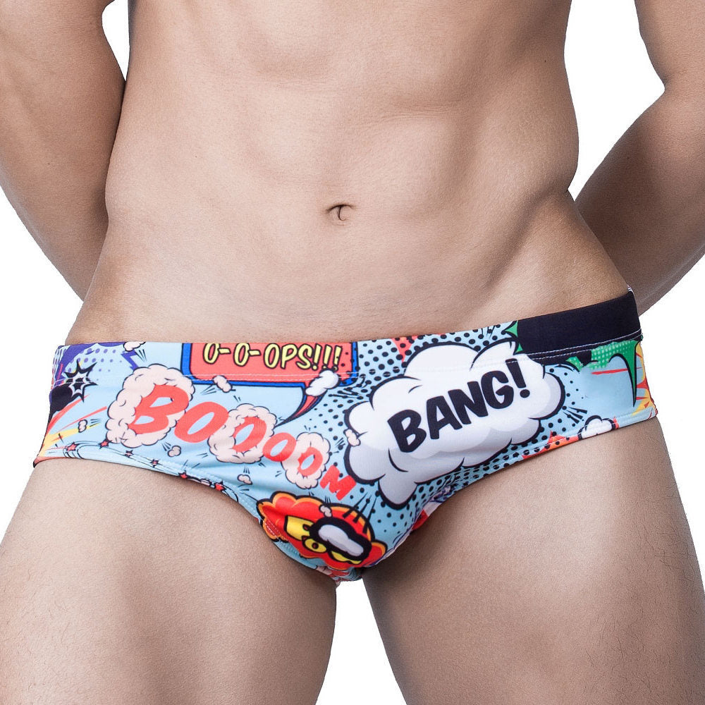 Comic Graphic Swim Briefs