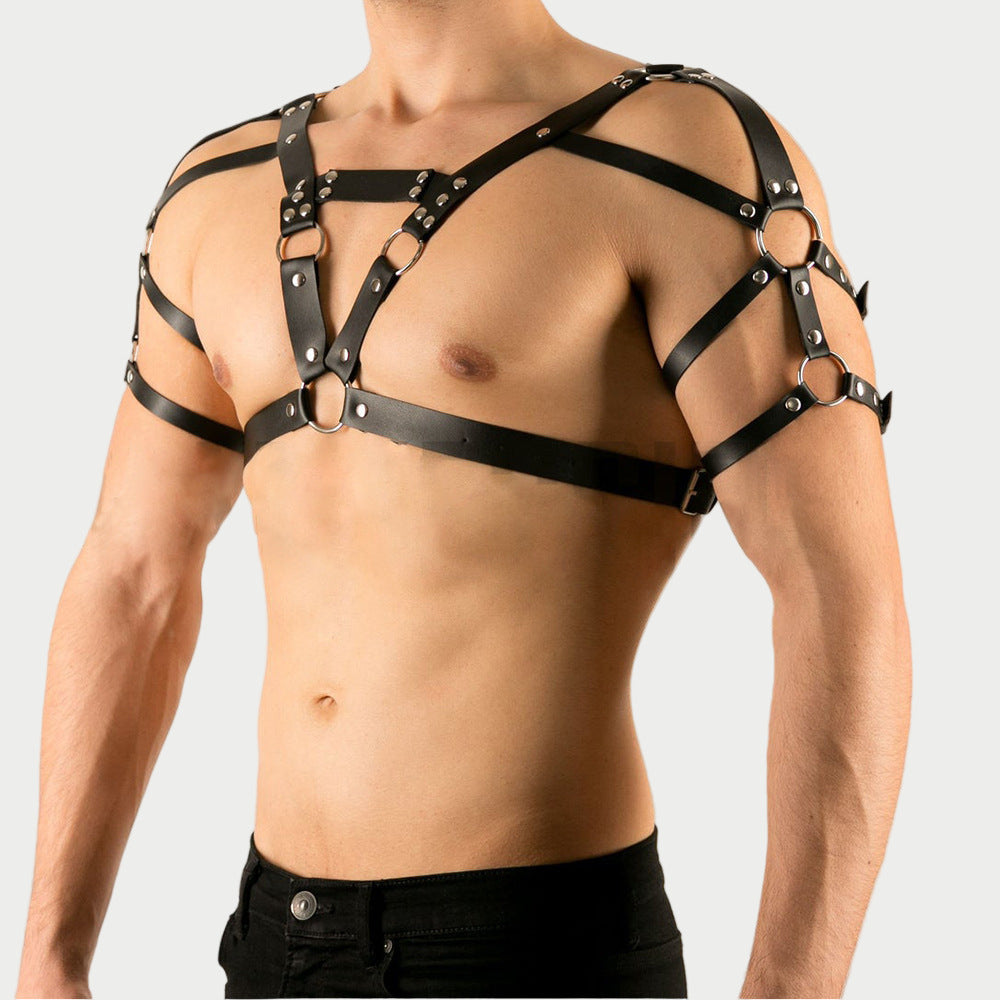Strapped Dominance Chest Harness
