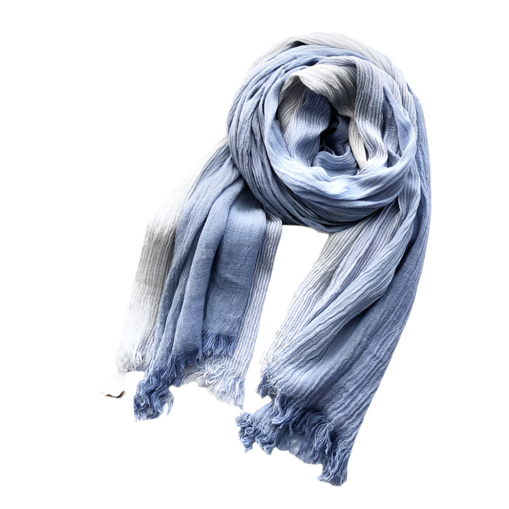Duo-Tone Weave Cotton Pashmina Scarf