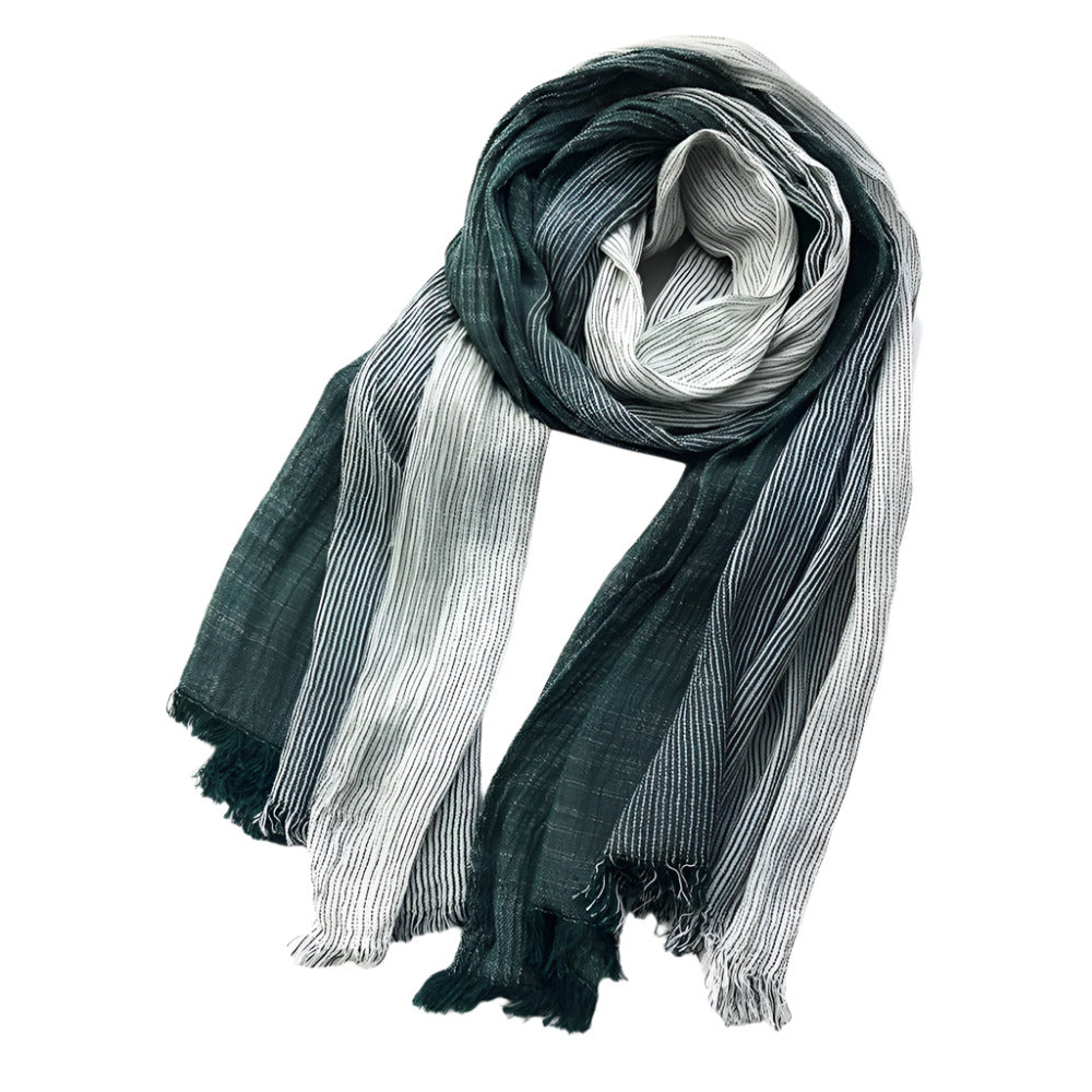 Duo-Tone Weave Cotton Pashmina Scarf