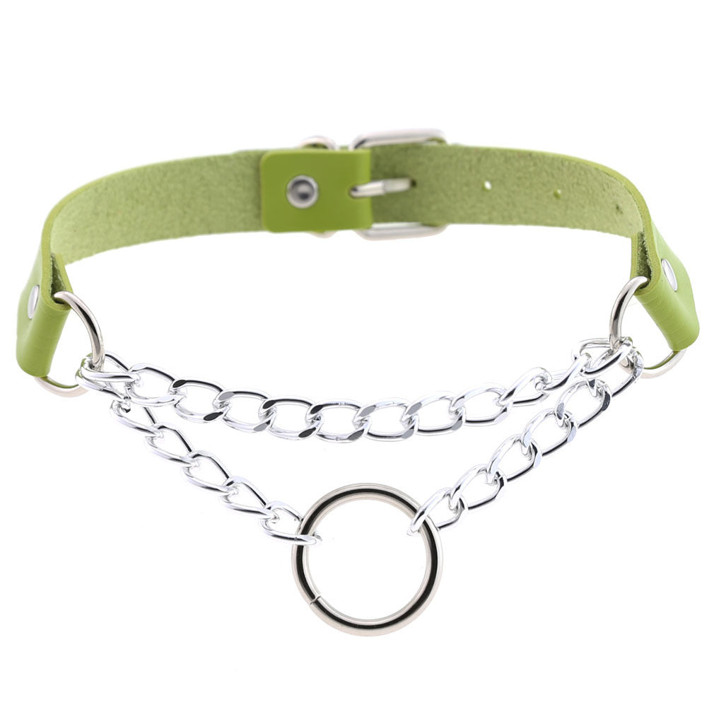 Chained Leather Collar / Choker