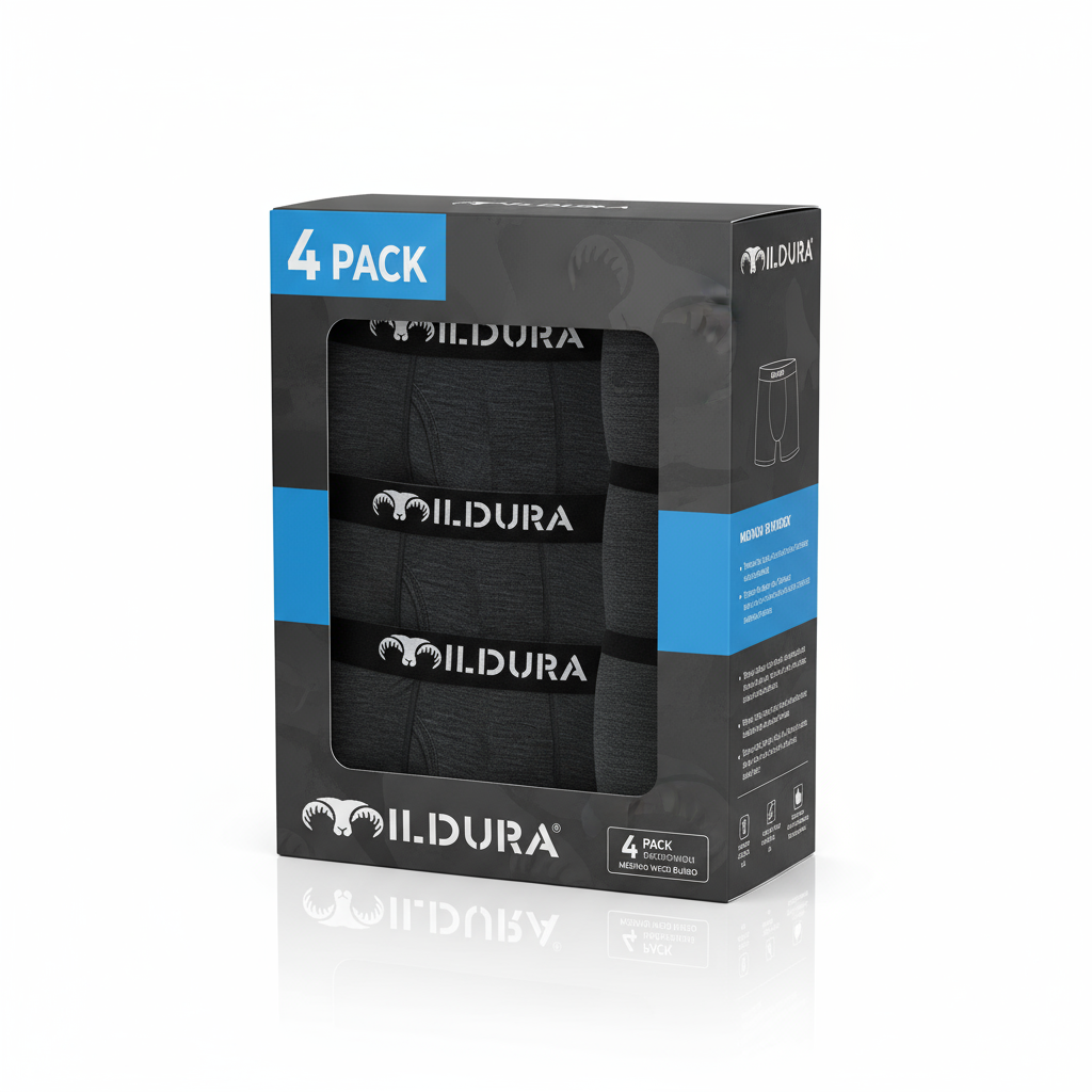 Merino Wool Boxer Briefs (Multi-Pack)