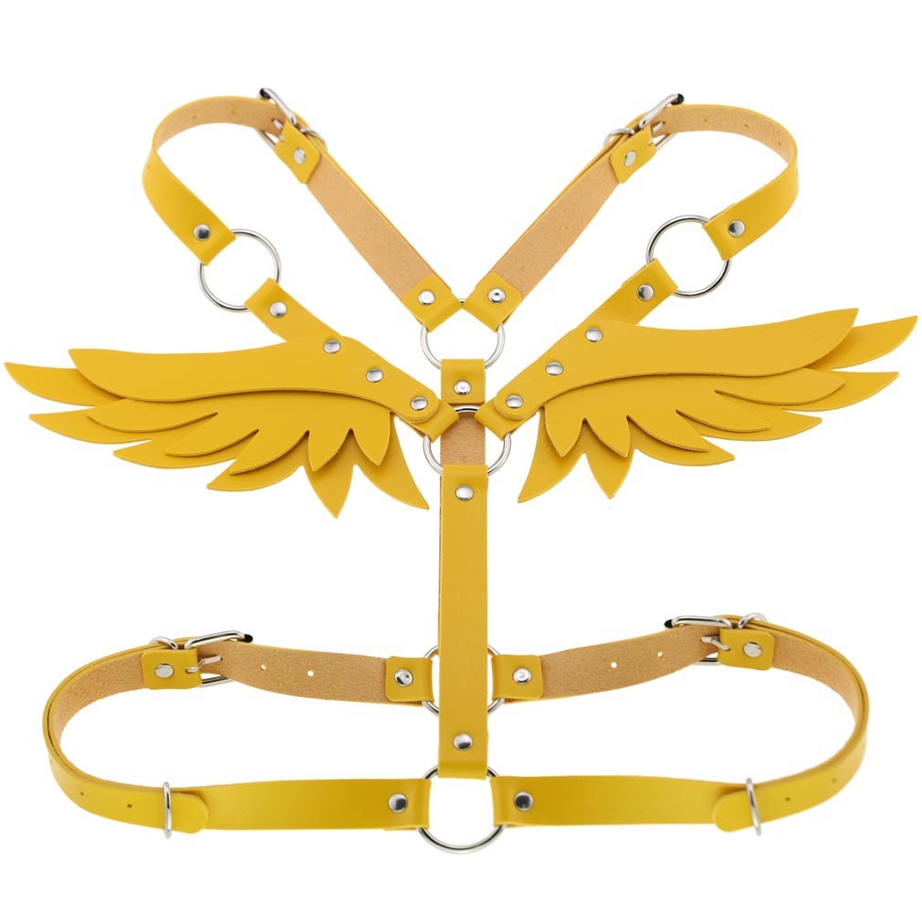 Angel Wings Leather Harness
