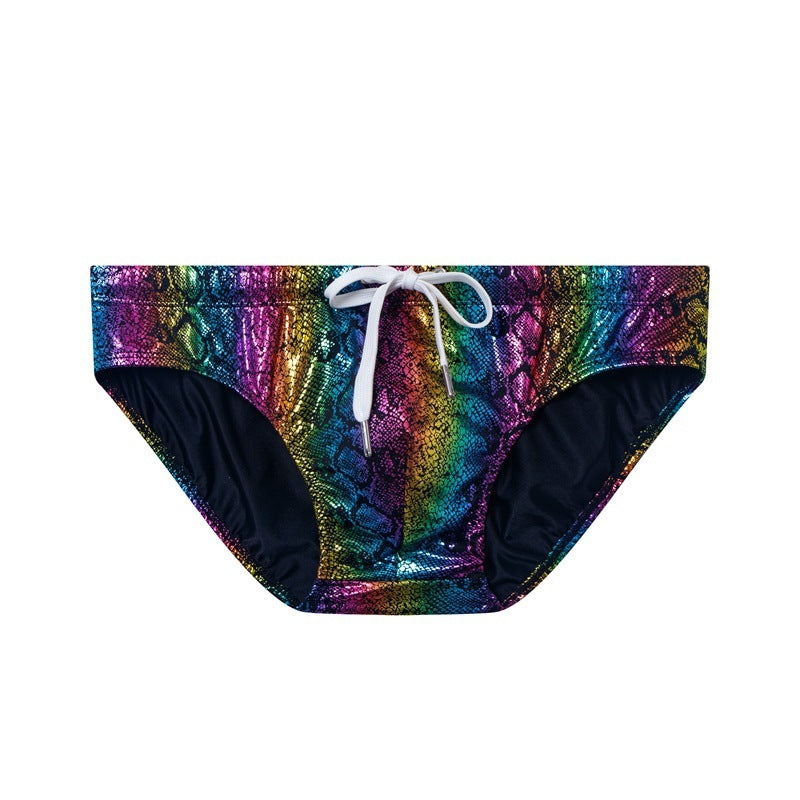 Metallic Snakeskin Bikini Brief