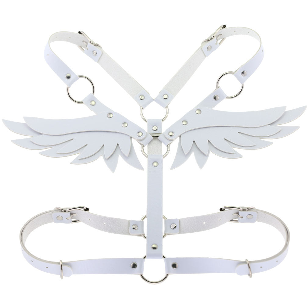 Angel Wings Leather Harness