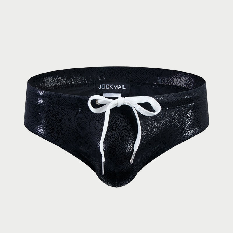 Metallic Snakeskin Bikini Brief