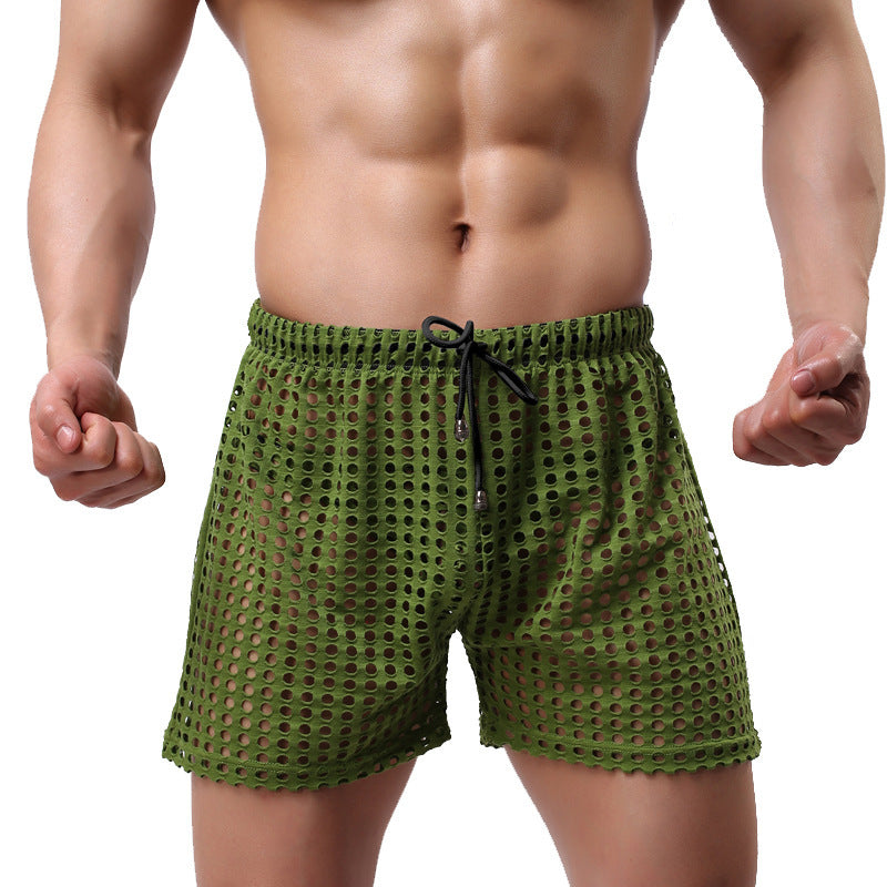 Loose Fishnet Mesh Shorts