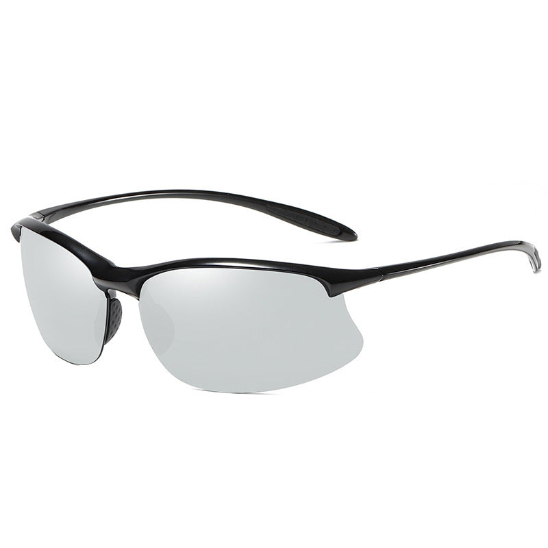 Semi Rimless Sports Polarised Sunglasses