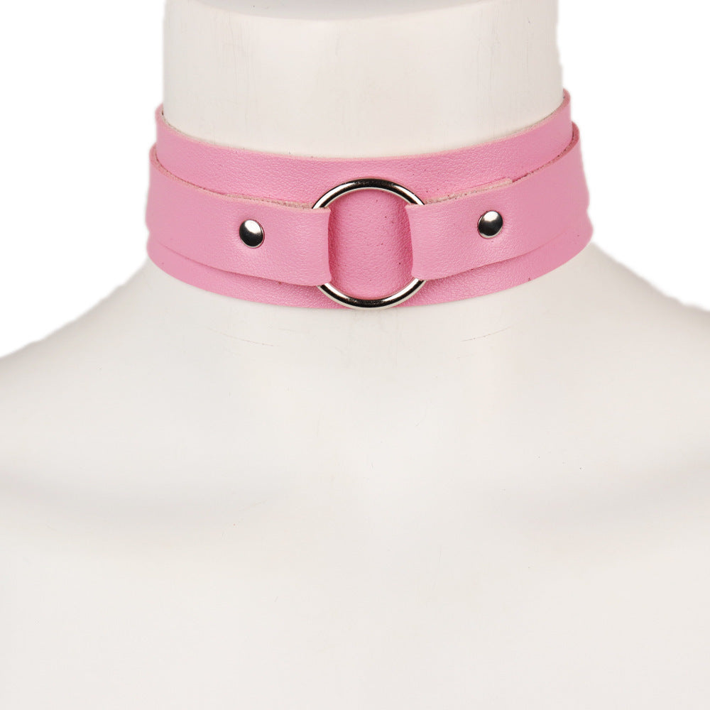 Leather O-Ring Collar / Choker
