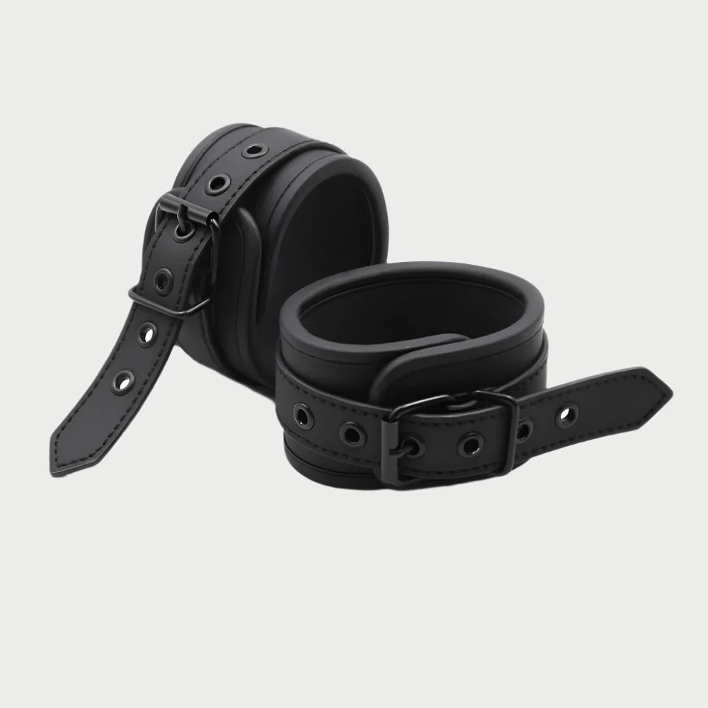 Leather Black Handcuffs