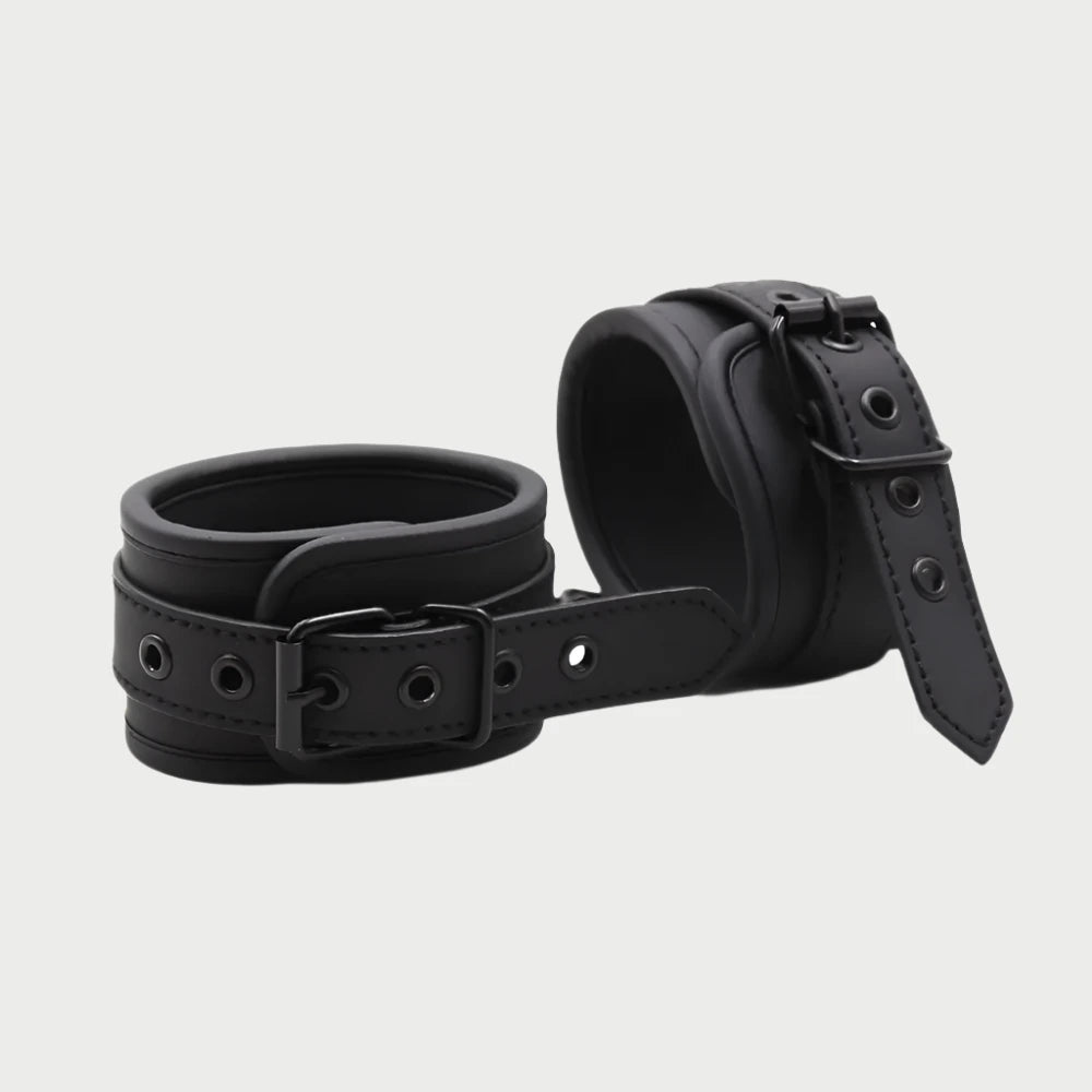 Leather Black Handcuffs