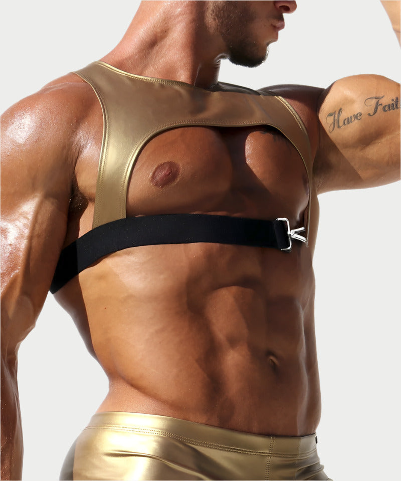 Passion Metallic Chest Harness