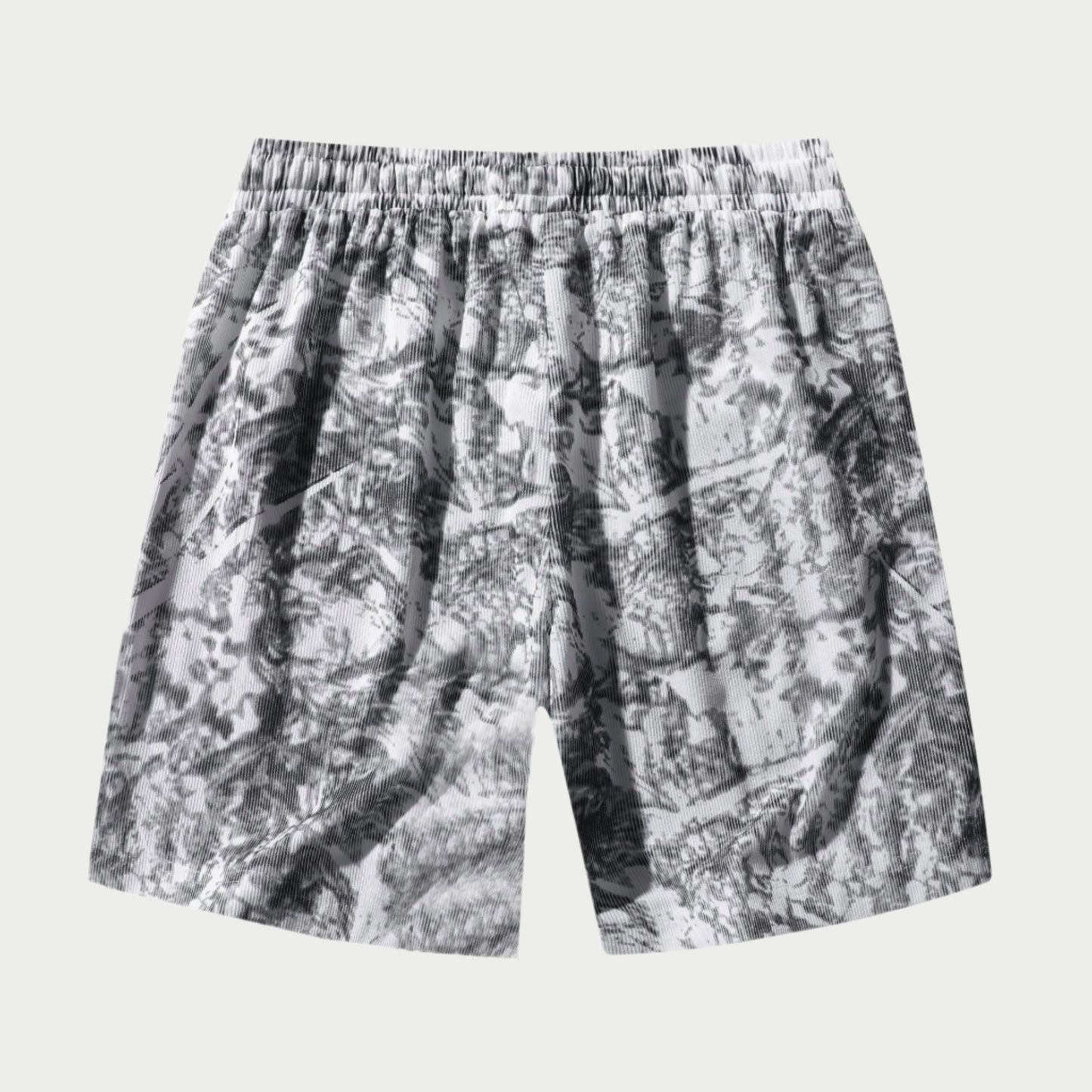 Washed Camo Corduroy Shorts