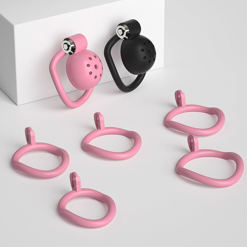 Nub Ultra-Light Chastity Cage with 5 Ring Sizes
