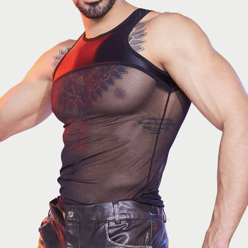 Sheer Tank Mesh Top