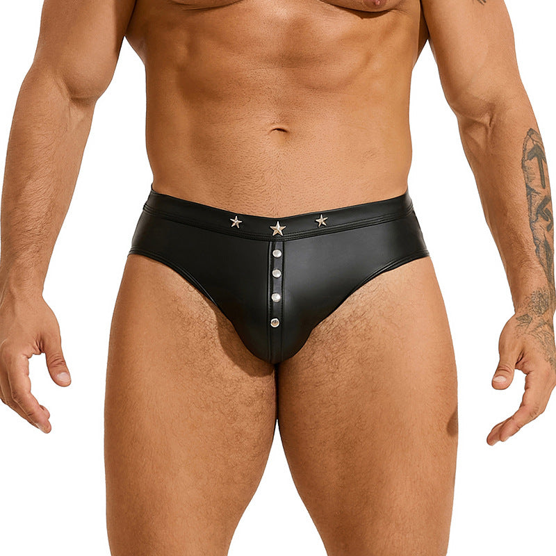 Leather Star Briefs