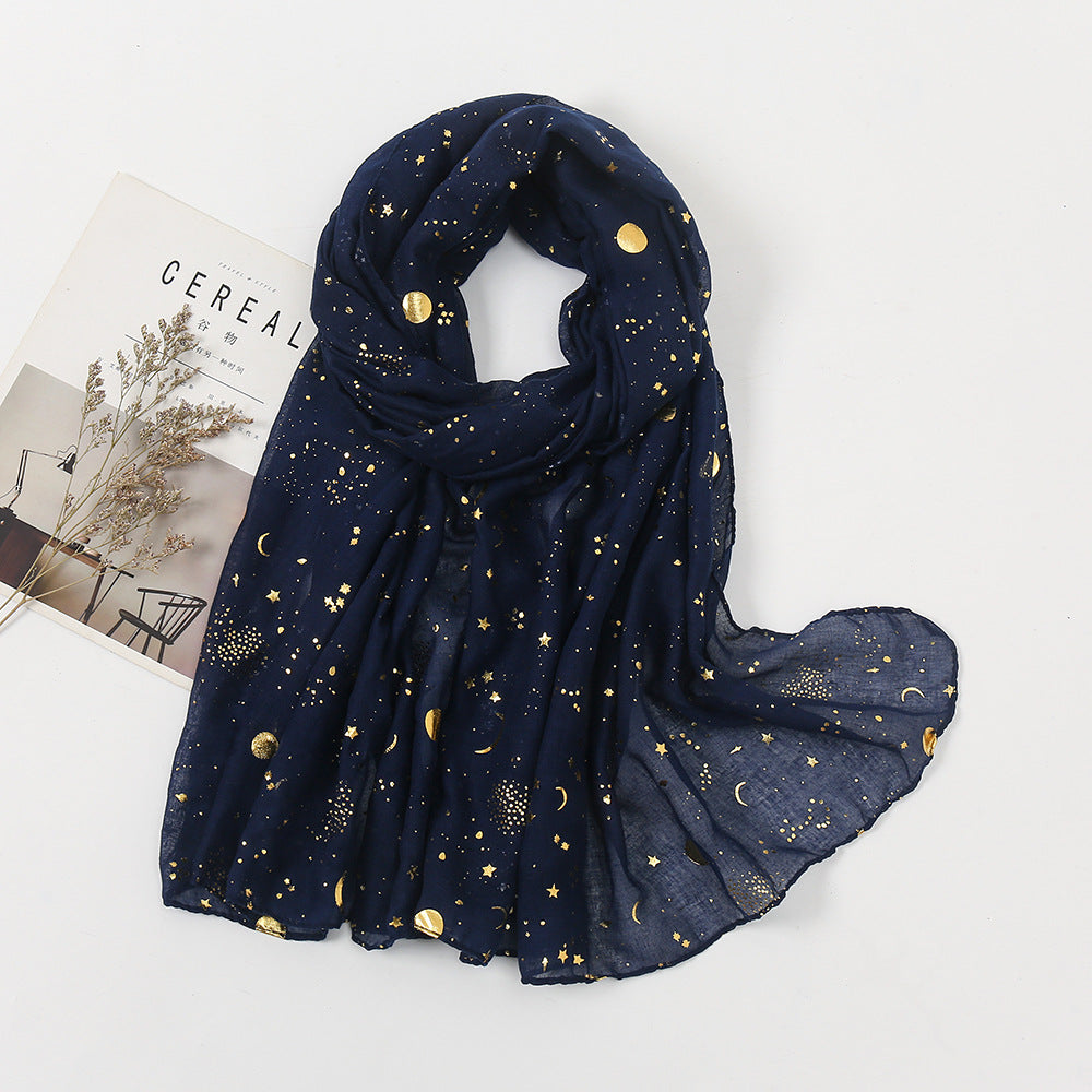 Star & Moon Pashmina Scarf