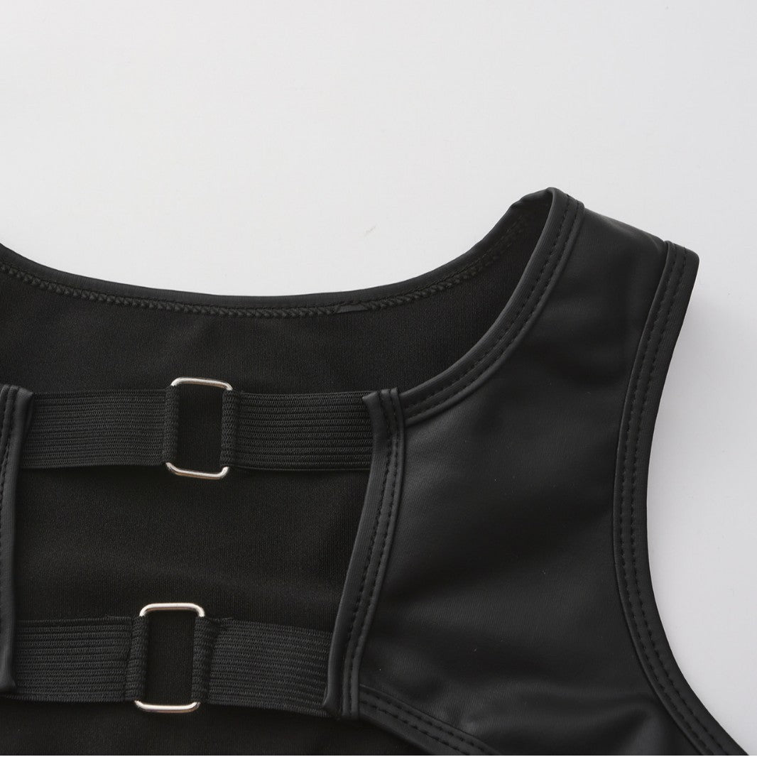 Twin Buckle Leather Harness