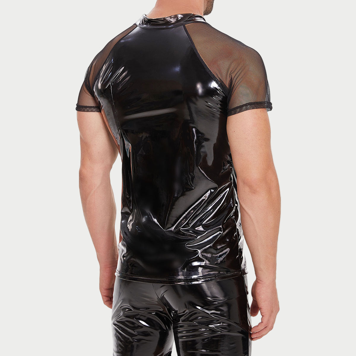 Midnight PVC Zip Shirt