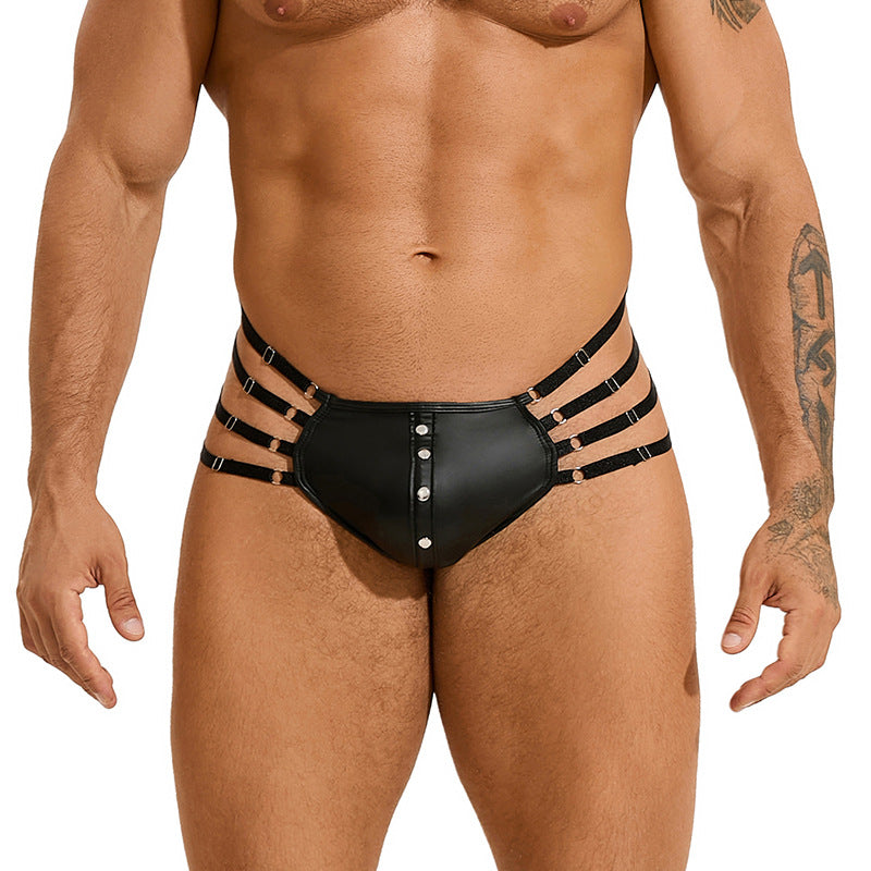 Leather Strap Thong