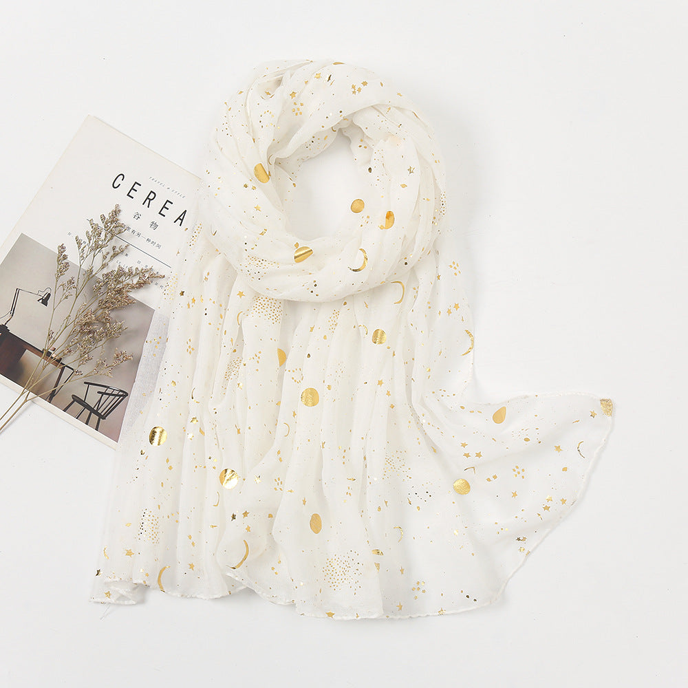Star & Moon Pashmina Scarf