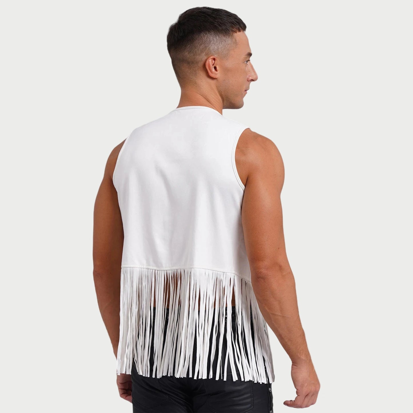 Suede Tassel Western Cowboy Vest